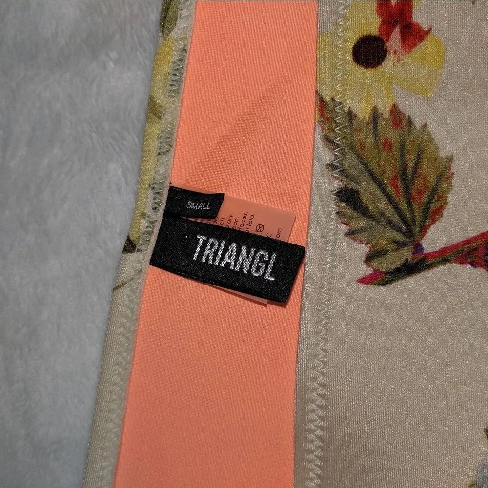 Triangl Ivory Multicolor Floral Bikini Bottom - Picture 3 of 5